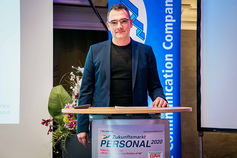 Dr. Joachim Holthausen bei der MMC Zukunftsmarkt PERSONAL 2020
